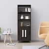 Hexa Engineered Wood Bookshelf Multipurpose Storage Rack in Flower Wenge Colour