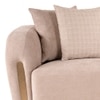 Rihanna 3 Seater Fabric Sofa in Ashen Beige Colour