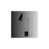 Designer Black and Gold Study Lamp With Metal Base