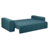 Riyab 3 Seater Pull Out Sofa cum Bed  in T Blue Colour
