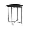 Scandinavian Xever Steel Side Table in Black Colour