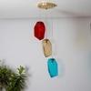 Vogue Hartwell 3 Light Multi Color Glass Pendant Light