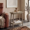 Reya Oak Wood and Toronto Side Table In Natural Beech Finish