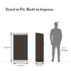 Hayes 18 Pair Shoe Rack In Dark wenge Finish