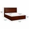 Sahaj Solid Wood Compact Queen Bed Box Storage Provincial Teak Finish Mattress 60 x 72 Inches