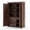 Claire 2 Door Sheesham Wood  Wardrobe In Provincial Teak Finish