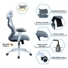 Ssilae High Back Ergonomic Chair in Grey Colour
