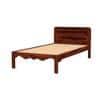 Isabella Solid Wood Single Size Non Storage Bed In Honey Oak Finish