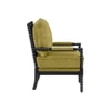 Luxe L in en Fabric Lounge Chair in Green