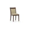 Dalla Solid Wood Dining Chair Set Of 2 In Beige Colour