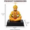 Devotional Divine Serenity Hanuman Statue in Multicolor Colour