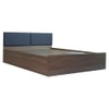 Namah Engineered Wood Queen Size Bed In Walnut Finish
