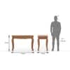 Taahira Study Table -Finish - Natural Teak