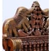 Desert Art Solid Wood Elephant Jharokha Wall Frame 36 Inch in Copper Colour