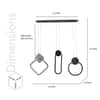 Lafferty Geometry LED Hanging Pendant Light