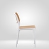 Kepler Brooks Zen Cafeteria Dining Chair in White Colour