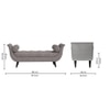 Foten 2 Ottoman with Storage Color in Grey