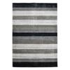 Athena Charcoal Solid Woven Wool 5X3 Feet Carpet