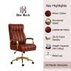 Doe Buck Derrus Premium Brown Executive Office Chair