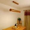 Cedar 36 Brown Wooden LED Hanging Lamp
