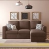 Kowloon Sectional 3 Seater Pull Out Sofa cum Bed In Daschund Brown Colour