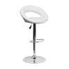 Wade Leatherette Bar Stool in White Colour