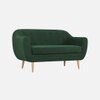 Colam Velvet 2 Seater Sofa in Green Colour