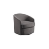 Andean Swivel Solid Wood Accentrel Chair in Dark Grey Colour