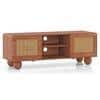 Takai Solid Wood TV Unit In Red Cedar Finish