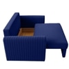 Melano  Pull Out Sofa cum Bed  in Navy Blue Colour