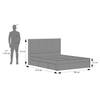 Koro Solid Wood Queen Size Drawer Storage Bed In Amber Walnut Finish