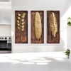 MDF Abstract Metal Wall Decor in Multicolor Set of 3