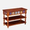 Rangrez Sheesham Wood Console Table in Honey Oak Finish