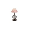 Fiona Multicolor cotton Table lamp with Iron Base