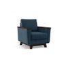 Corby Premium 1 Seater Fabric Sofa in Indigo Blue Colour