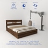 Hestia Engineered Wood Queen  Size Bed Without Storage (Walnut Finish)
