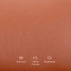Russet 2 Seater Leatherette Sole in Cinnamon Brown Colour