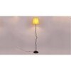 Bear Yellow Fabric Floor Lamp with Black Iron Base
