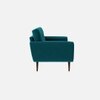 Faro Velvet 3 Seater Sofa in T Blue Colour