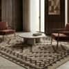 Jaipur Rugs Soft Tribal Wool 5x8 Feet Natural Grey And Cola Dhurrie Carpet