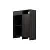 Hexa Red Multipurpose Storage Cabinet With 1 Drawer 1 Door in Flower Wenge Colour