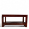 Turin Sheesham Wood Contemporary Square Coffee Table In Honey Finish