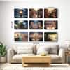 The Castle Decor Lord Krishna Radha Wall Art Set of 9