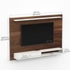 Bluewud Lami Engineered Wood Tvcabinet In Brown Maple & White Finish