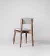 Rota Solid Wood Dining Chair In White and Natural Finish