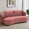 Henry Boucle 2 Seater Sofa in Pink  Color