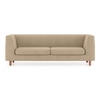 Rubik Luxe 3 Seater Fabric Sofa in Sandshell Beige Colour