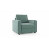 Apollo Sofa Set (Colour : Dusty Turquoise Velvet, Cushion : Soft, Back Type : Regular, Seater : 2+1+1)
