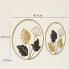 W-Paul Abstract Metal Wall Decor in Multicolor Set of 2