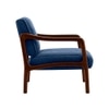 Citrus Boucle Fabric Arm Chair in Blue